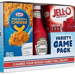 Kraft Mac & Cheese, Heinz Ketchup Dice, Jell-O Jiggler Slap Variety Game Pack!!!